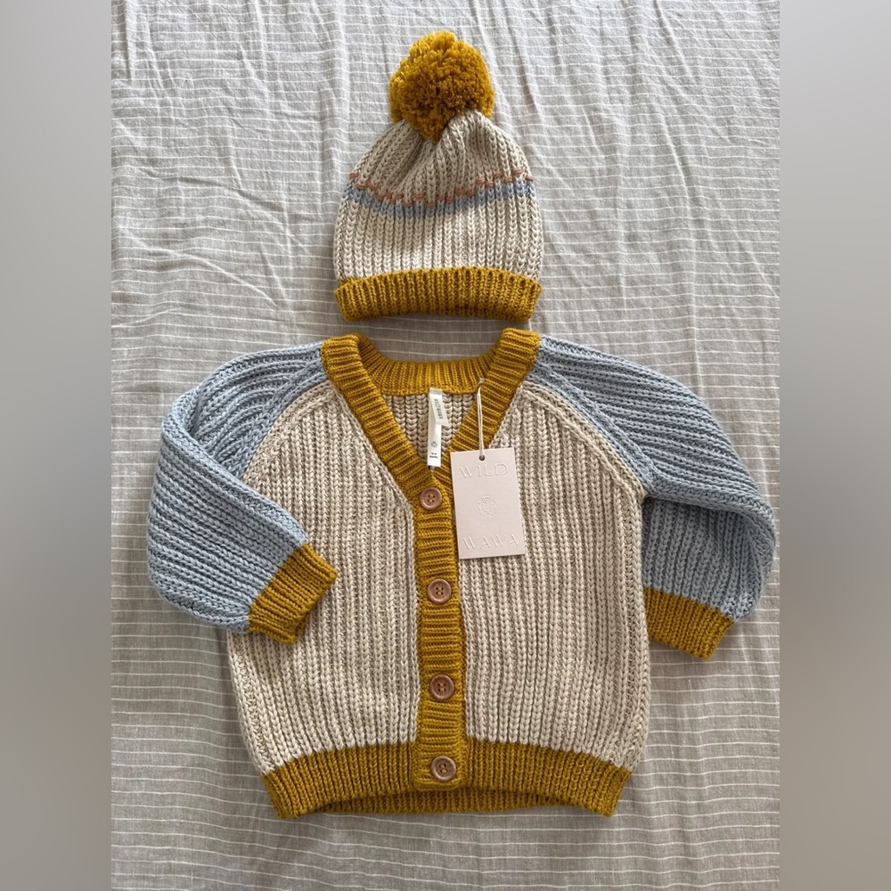 Wild Wawa Rainbow sweater matching set NWT